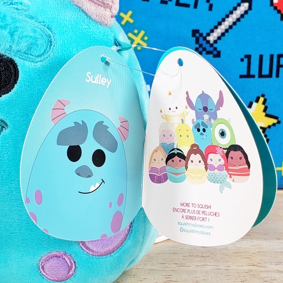 Squishmallow Monsters Inc Sulley 5" UltraSoft Claires Exclusive Pixar Plush NWT - Picture 11 of 12